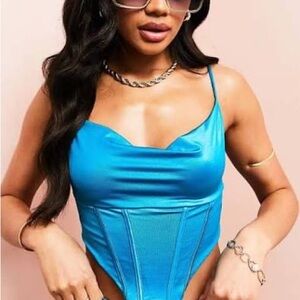 * ASOS Luxe Cowl Neck Satin Top